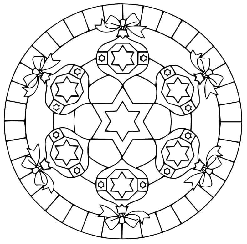 Mandalas de Noël 25